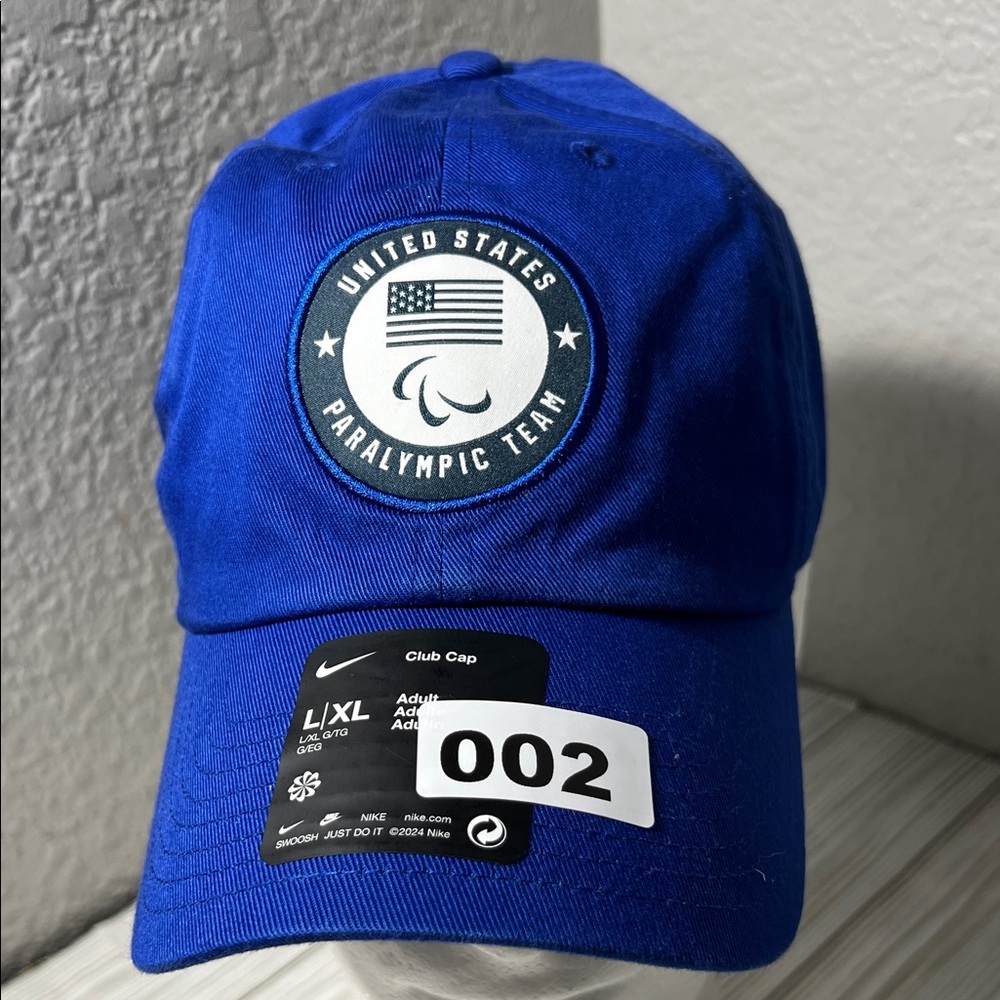Nike Blue United States Paralympic Team Cap USA club cap adjustable size L/XL